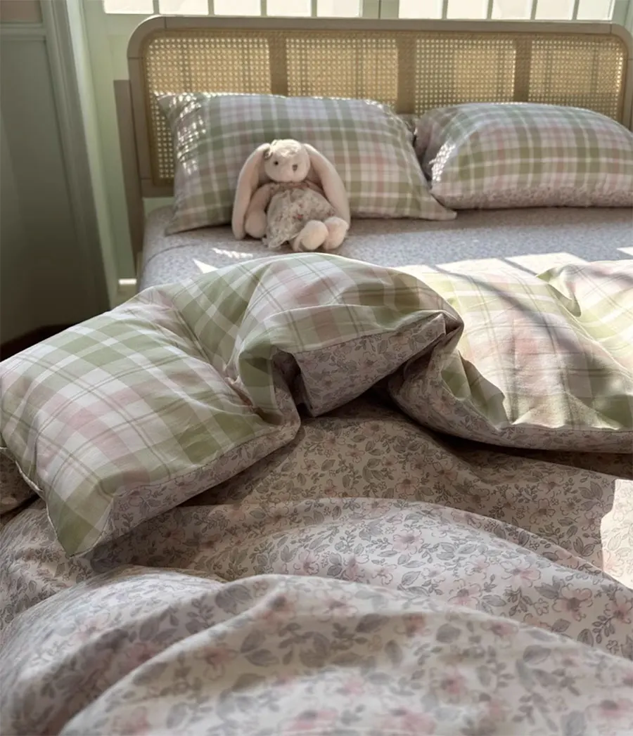 Романтический пасторальный Цветочный комплект двуспальный полный Королевский