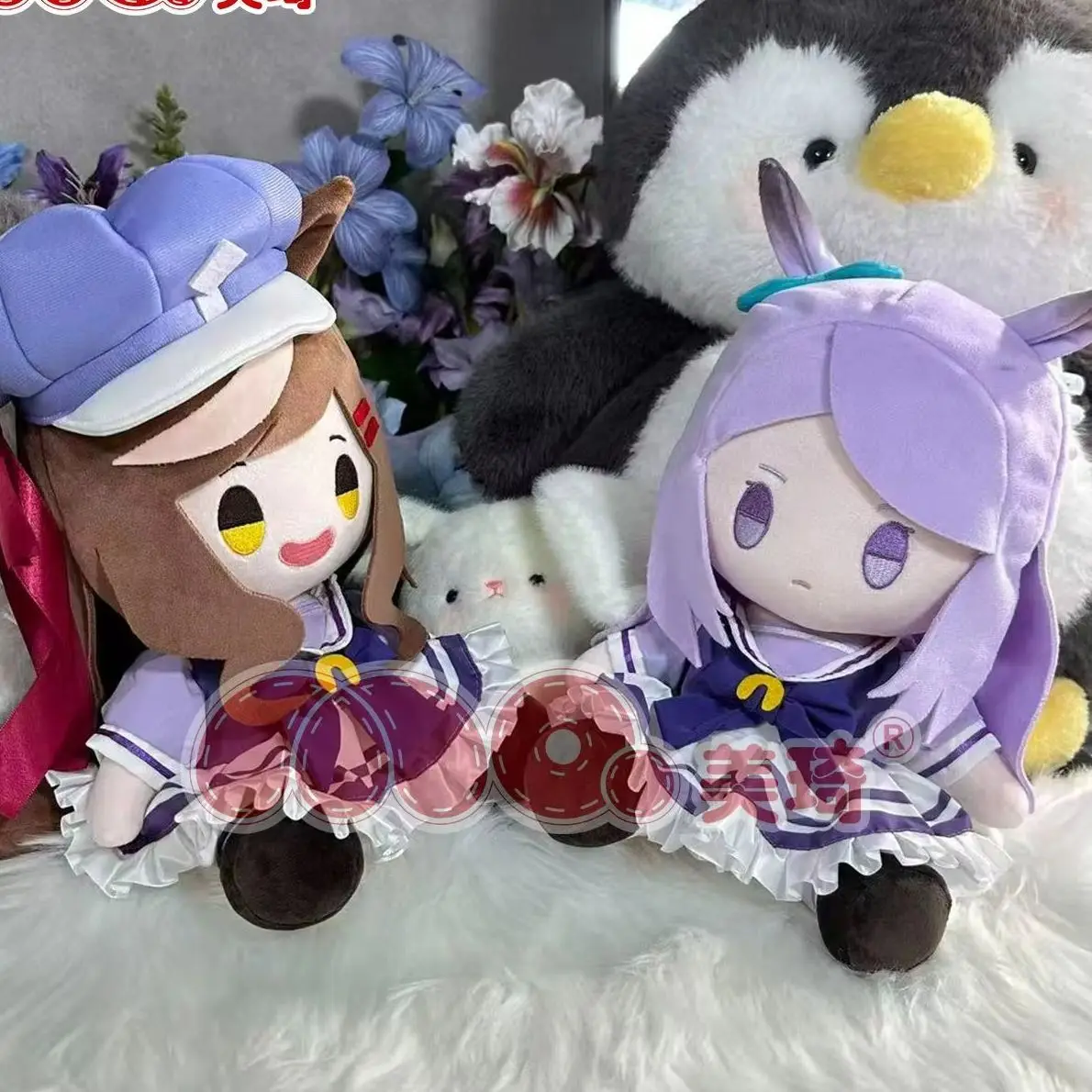Фото Плюшевая игрушка Pretty Derby Mejiro McQueen 30 см, аниме-персонаж, плюшевая игрушка-маскот, милый мультяшный персонаж, подарок на день рождения для девочек №1