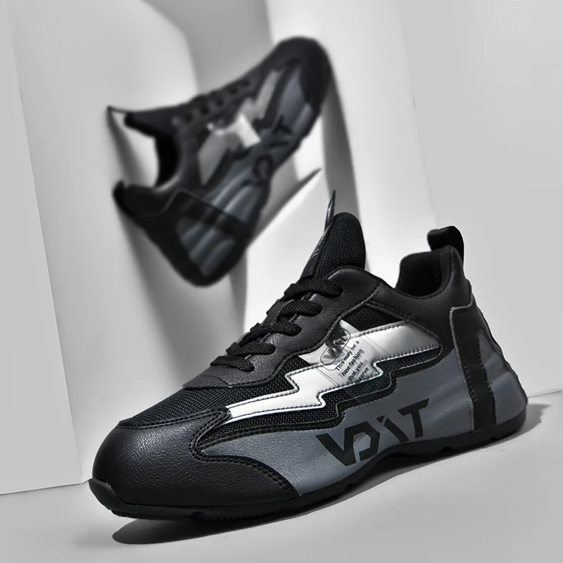 

2022 Summer New Mens Sneakers Fashion Breathable Jogging Shoes Lace Up Wear-Resisting Outdoor Sneakers Comfortable Running Shoes