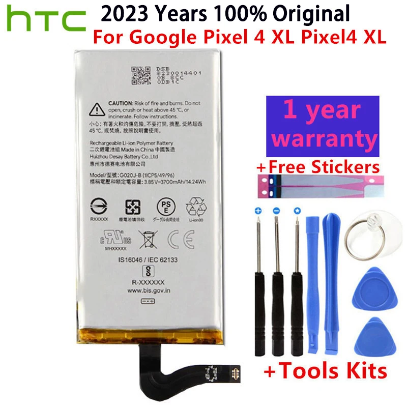

100% Original High Quality 3700mAh G020J-B Battery For HTC GOOGLE Pixel 4 XL Pixel4 XL High Quality Replacement Phone Bateria