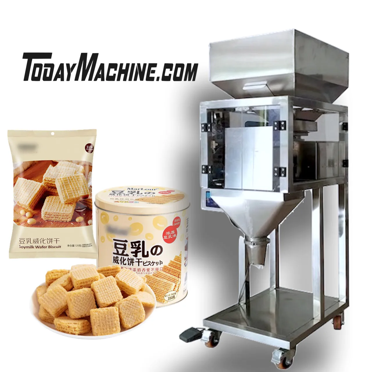 

Small 2 Head Linear Digital Weigher, Nuts Packing Machine With Weigher