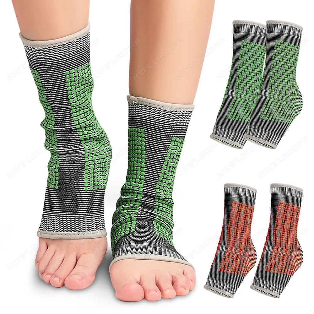 1 пара компрессионных носков Tendonitis для голеностопного бандажа графеновая защита