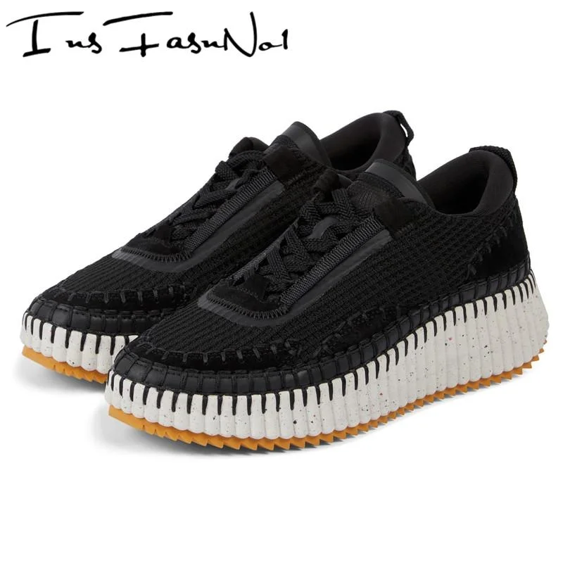 

Casual Women Sneakers Brand Design Platform Flat Shoes Fric Mixed Cors Trainers Shoes Basket Sports Flats Leisure Breathle