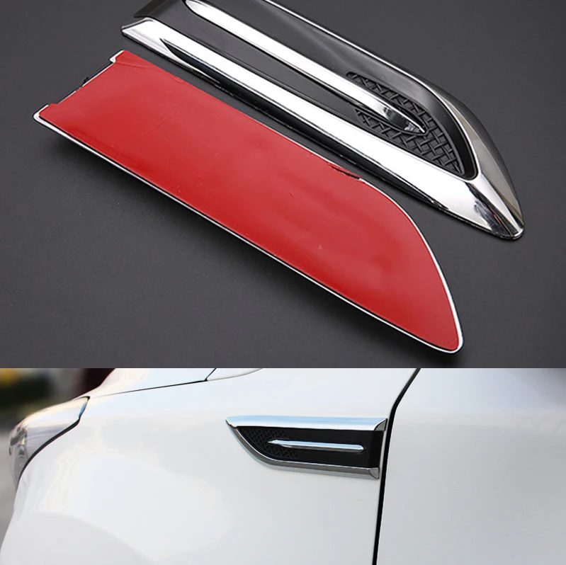 

Car Styling Shark Gill ABS Air Flow Vent 3D Decoration Sticker For BMW all series 1 2 3 4 5 6 7 X E F-series E46 E90 X1 X3 X4