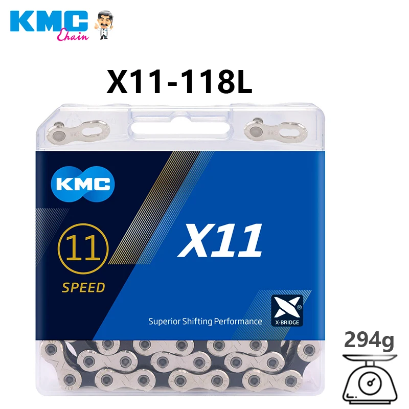 

KMC X11 11 Speed Mountain/Road Bike Chain 118 Links With Original Box Magic Button For Bicycle Racing Chain Accessories