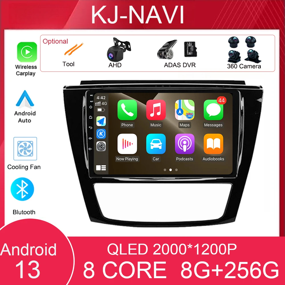 

Car Navigation Screen Android 13 Carplay For JAC Refine S5 2013 - 2019 Navigation GPS Wireless Auto Stereo HDR 4G Wifi BT QLED