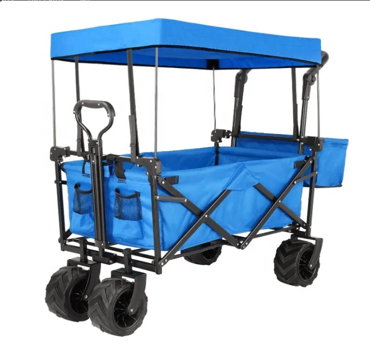 Складной складной фургон уличная пляжная тележка для кемпинга со съемным
