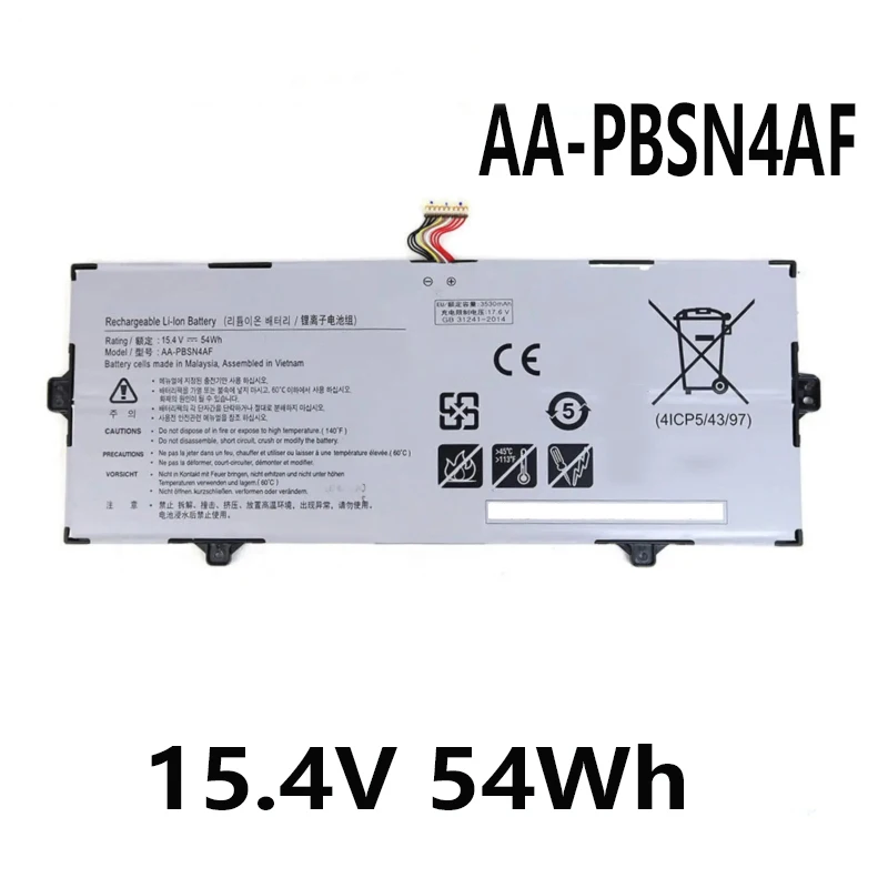 AA-PBSN4AF NP730QCJ NP930SBE 15 4 В 54 Втч Аккумулятор для ноутбука Samsung 54WH 3530MAH 4-CELL BA43-0391A