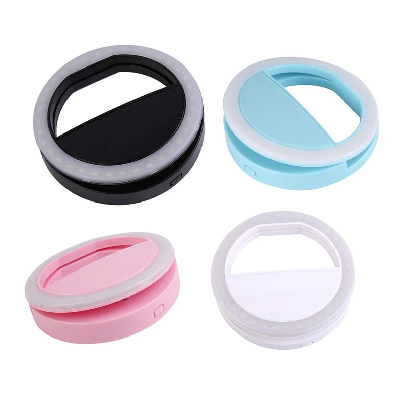 

Universal Portable Mobile Phone With 36 LED Selfie Lights, Luminous Ring Clip For Iphone 11 X XR Samsung