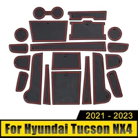 for hyundai tucson nx4 2021 2022 2023 car door slot pad interior decoration accessories anti slip dustproof cup cover case mats