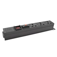 new overload protection pdu power strip with switch control with 3 ways universal outlet sockets with power led indicator c13