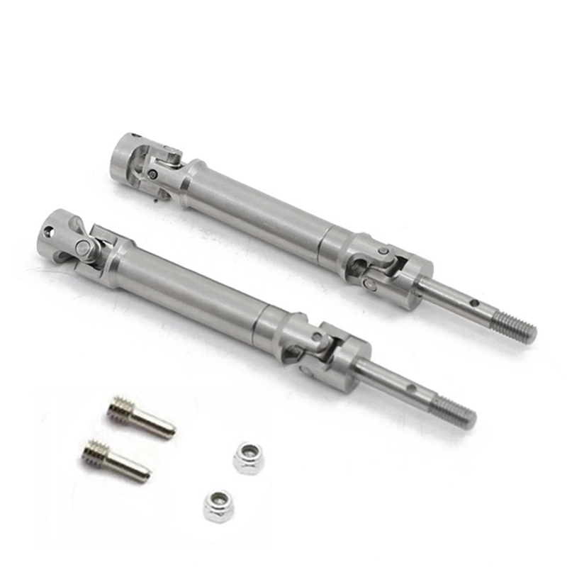 

2Pcs Metal Stainless Steel Drive Shaft CVD for 1/10 Traxxas Slash Rustler Stampede VXL 4X4 / 2WD RC Car Parts