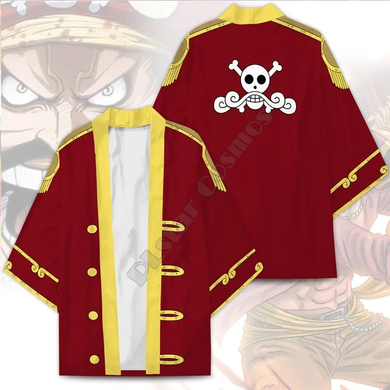 Op Ace Anime Skull Kimono Women For Men Kimono Cardigan Cosplay Kawaii Soft Japan Clothes Summer Unisex Kimono Shirt