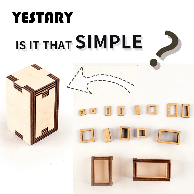

Деревянный 3D пазл YESTARY, кубик GM, головоломка для мозга, искусственная головоломка, настольная игра для взрослых, подарок