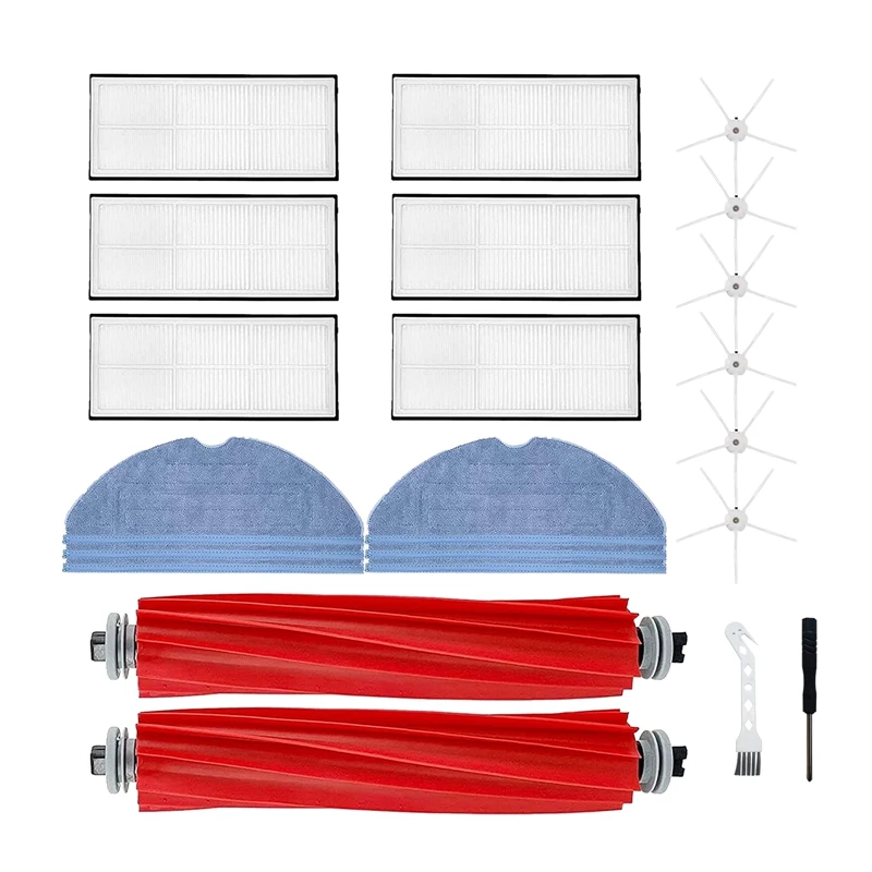 

22Pcs For Xiaomi Roborock S7 T7S T7S Plus Vacuum Cleaner Spare Parts Main Brush Side Brush Hepa Filter Mop Cloth
