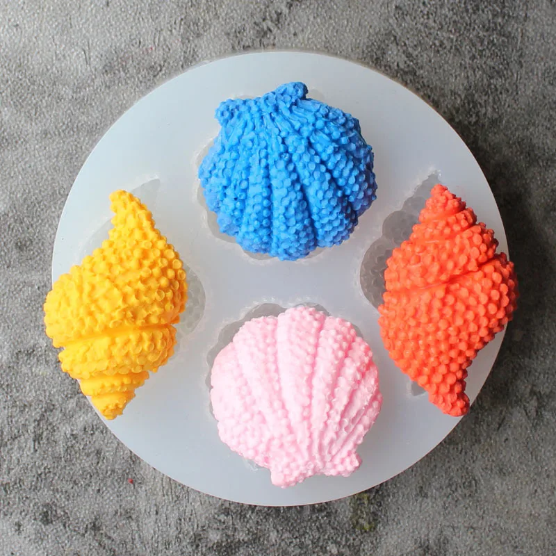 

Transparent Shell Conch Fondant Cake Silicone Mold Ocean Series DIY Chocolate Candy Baking Tools Sugarcraft Pastry Moulds