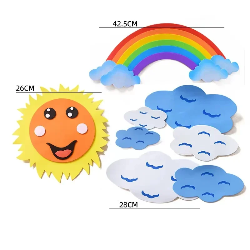 JoyWorld 3D пенопластовый небесное облако ремесло мультфильм доска стикер стены