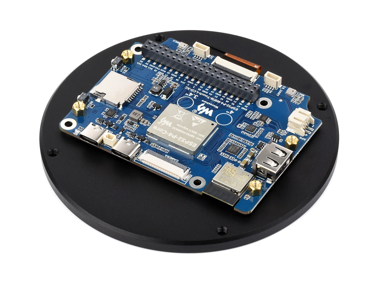 ESP32-P4 3,44-дюймовая макетная плата с круглым сенсорным дисплеем, разрешение 800 × 800720 × 720, закаленное стекло с оптическим склеиванием (art.: 3920cef5efea8) - 3920cef5efea8