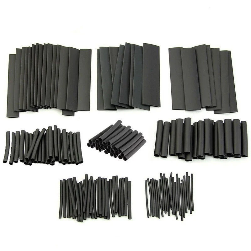 127pcs Heat Shrink Tube Wires Shrinking Wrap Tubing Wire Connector Cover Protection Electric Cable Waterproof Shrinkable 2:1