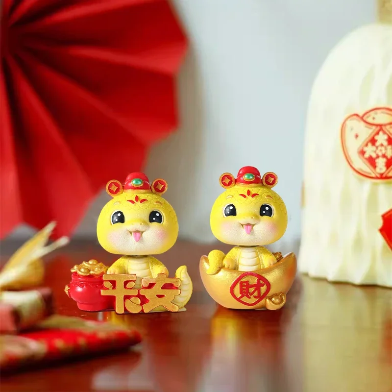 2025 Новый год китайский весенний фестиваль орнамент статуя змеи китайское