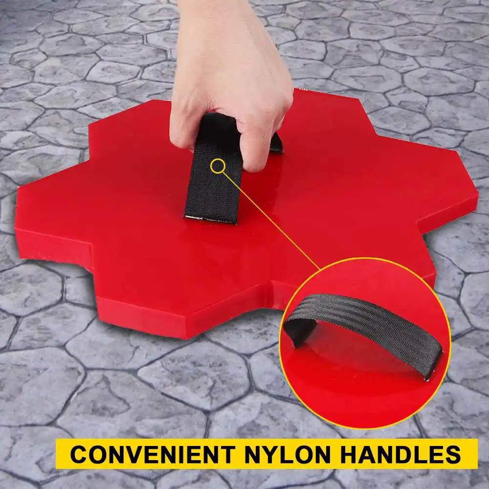 Шестигранный/Прямоугольный Штамп из Полиуретана с Натуральной Текстурой Сланца для Бетонных Стен и Декорирования Двора/Сада.