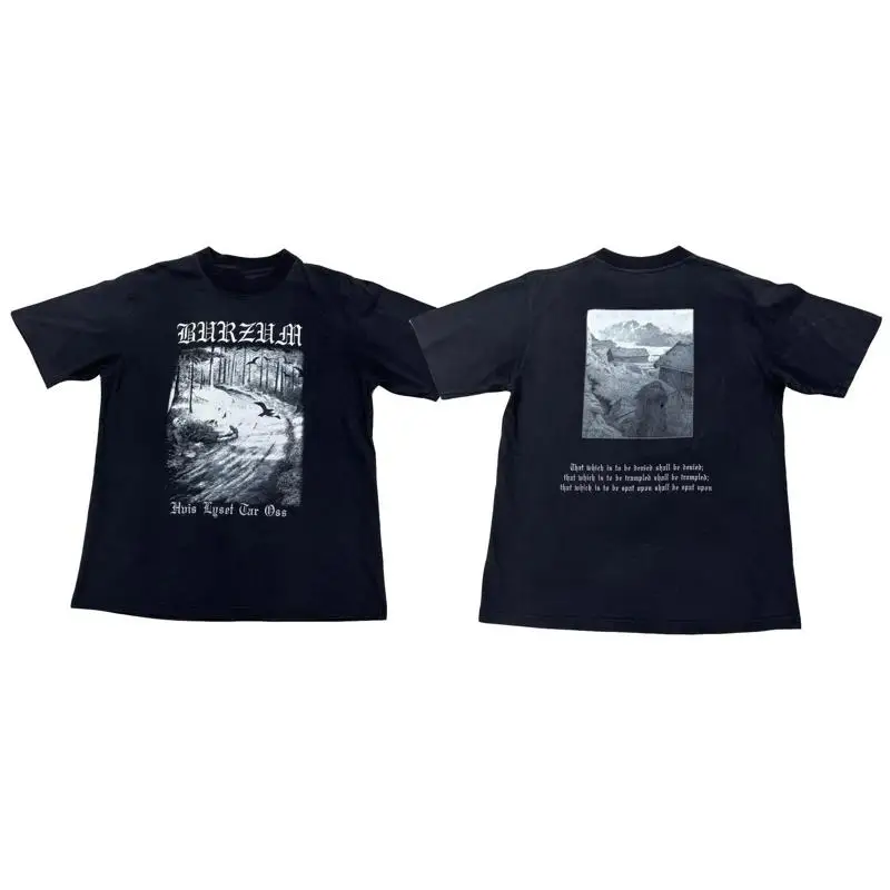 Фото НОВАЯ футболка 1998 года 1Burzum размера S 5XL, перепечатка миссрантропических пластинок №1