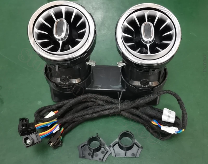 

Air Vent Nozzle For Benz E-Class W213 W238 E260 E300 LED Ambient Lamp 3D Rotating Tweeter Speaker Atmosphere Light 64 Colors
