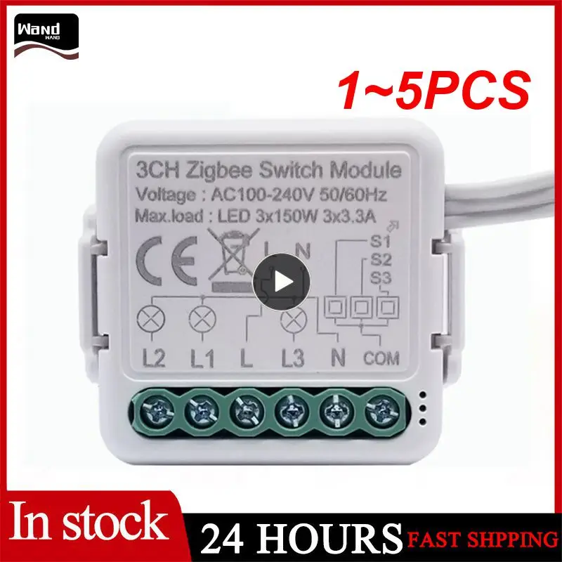 

Модуль переключателя Tuya Smart ZigBee 3,0, 10 А, 1-5 шт.