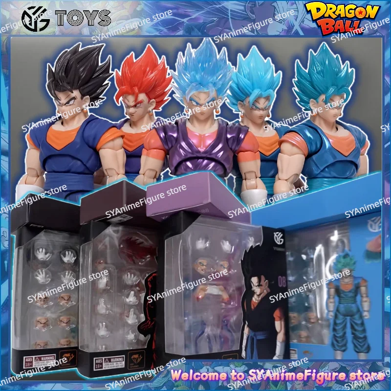 Фото В наличии: Коллекционные фигурки YGMW Studio OC Toys Dragon Ball Super Saiyan Vegetto 04-09B, однотонные версии, подарок для коллекционеров №1