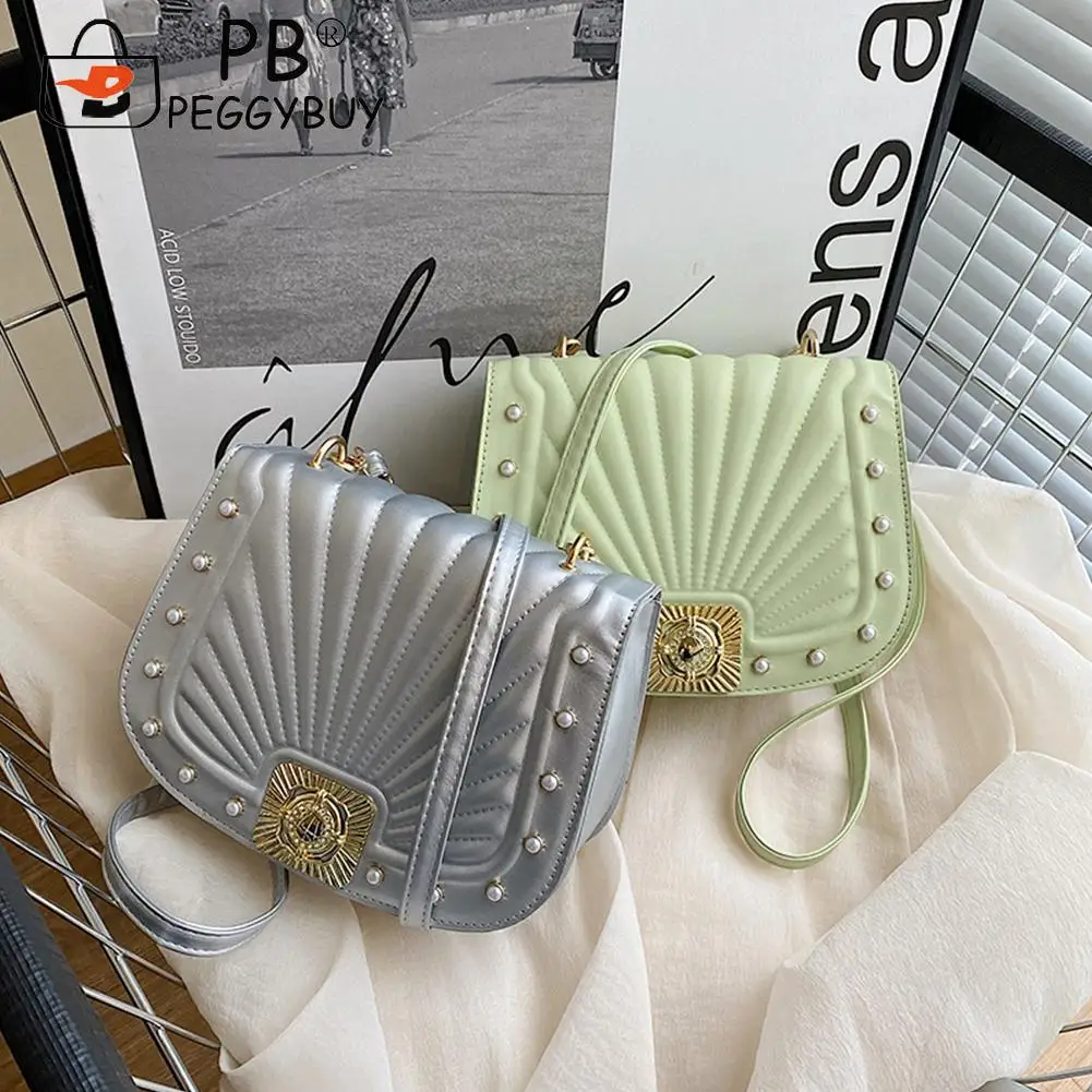 

Повседневная креативная сумка через плечо, сумка из искусственной кожи, однотонные простые женские Сумки из искусственной кожи для женщин, ...