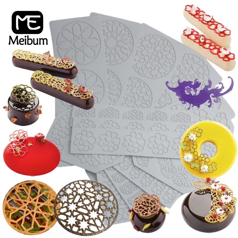 Силиконовый коврик для украшения шоколада десертов Листьев в форме сердца |