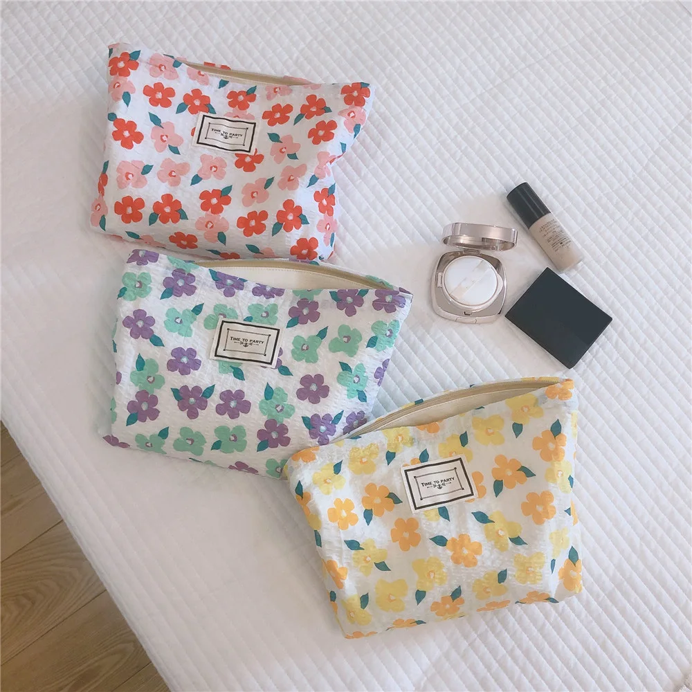 

Fashion Women's Cosmetic Storage Bag Girl Foral Small Large Toilet Beauty Toiletry Phone Purse Bags Travel Mini Lipstick Pouch