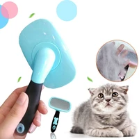 pet hair removal comb massage metal portable steel needle comb knot plastic flea pet hair removal brush pet accessories cat cani
