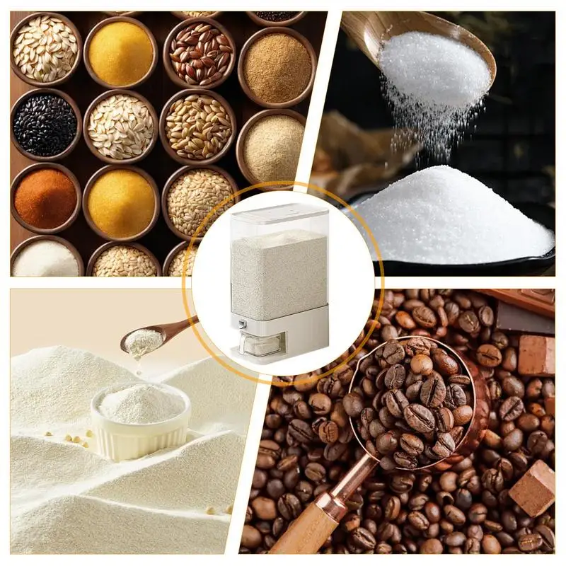 Герметичный контейнер для риса дозатор зерна хранения фотоемкости влагостойкий