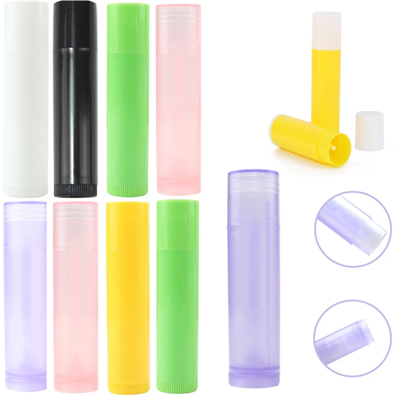 

30Pcs 5ml Multicolor Lip Balm Tubes Empty Lip Balm Container Tubes Refillable Travel Makeup Tool Home DIY Use Reusable Balm Tube