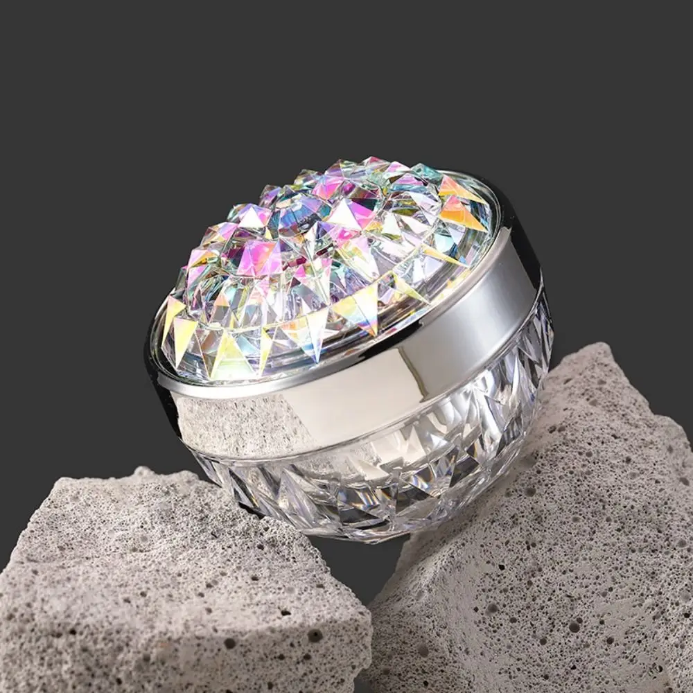 

Luxury Diamond Cream Jar Cosmetic Container Diamond Shaped Dazzle Color Cream Jar Empty Makeup Jar Pot Refillable Bottle 50G