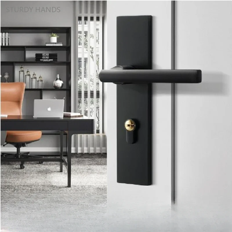 Дверной замок из марганцевой стали бесшумная ручка алюминиевого сплава для дома