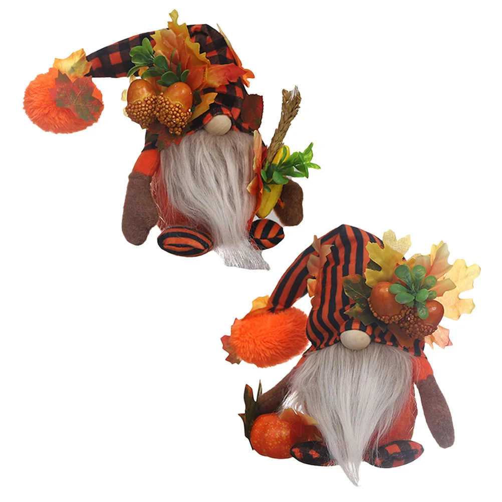 

Harvest Festival Gnome Desktop Decors Fall Thanksgiving Gnomes Elf Season Decoration Delicate Stuffed
