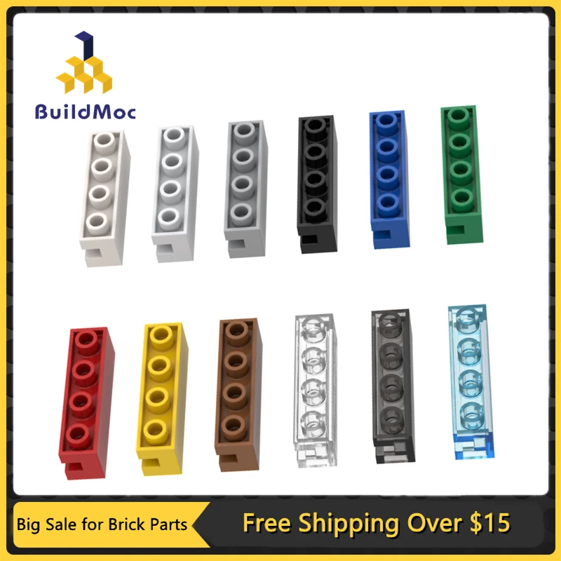 10 шт. детали MOC 2653 Специальный кирпич 1x4 с желобом совместимые DIY сборные