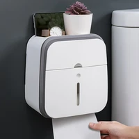 xiaomi youpin bathroom tissue box rack wall mounted abs storage box phone holder sanitary napkin box