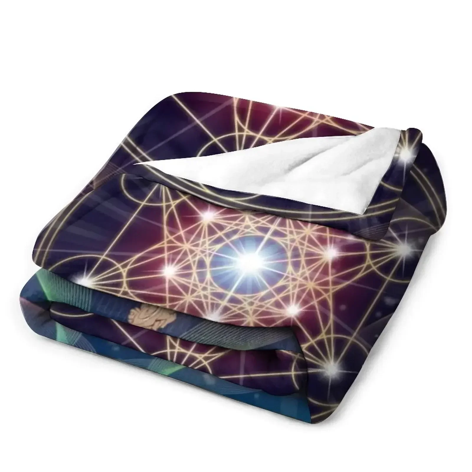 Кубик Метатрона - Меркаба Одеяло Мир и баланс большое очень одеяло