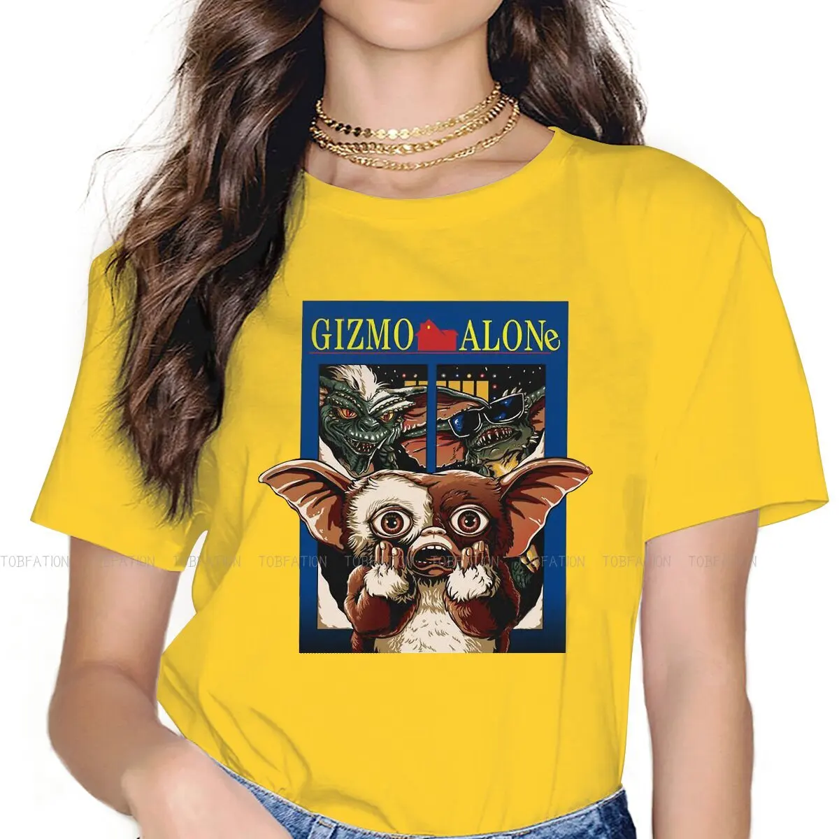 

Gizmo Alone Afraid Style TShirt for Girl Gremlins Mischievous Elves 4XL Creative Graphic T Shirt Ofertas