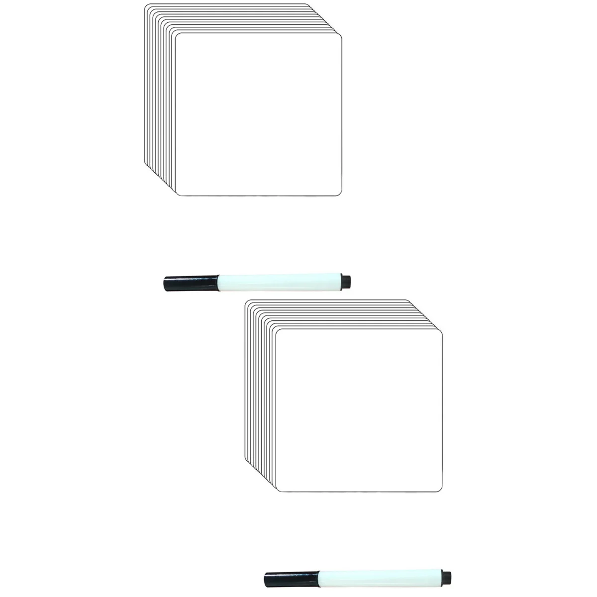 

24 Pcs Repeatedly Erase The Whiteboard Office Fridge Dry Stickers Tables Pvc To Do List Labels