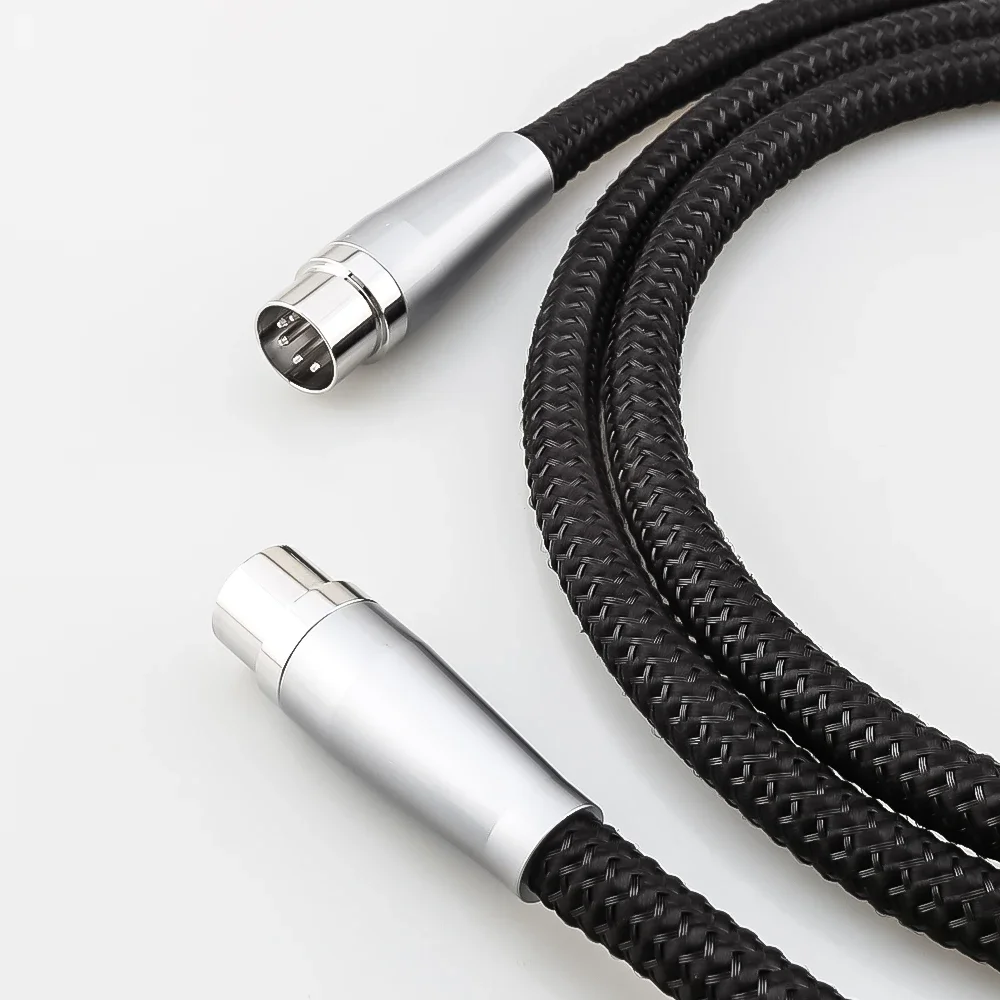 HI-End Чистое твердое серебро 5-контактный соединитель Hi-Fi от DIN до для Naim Quad