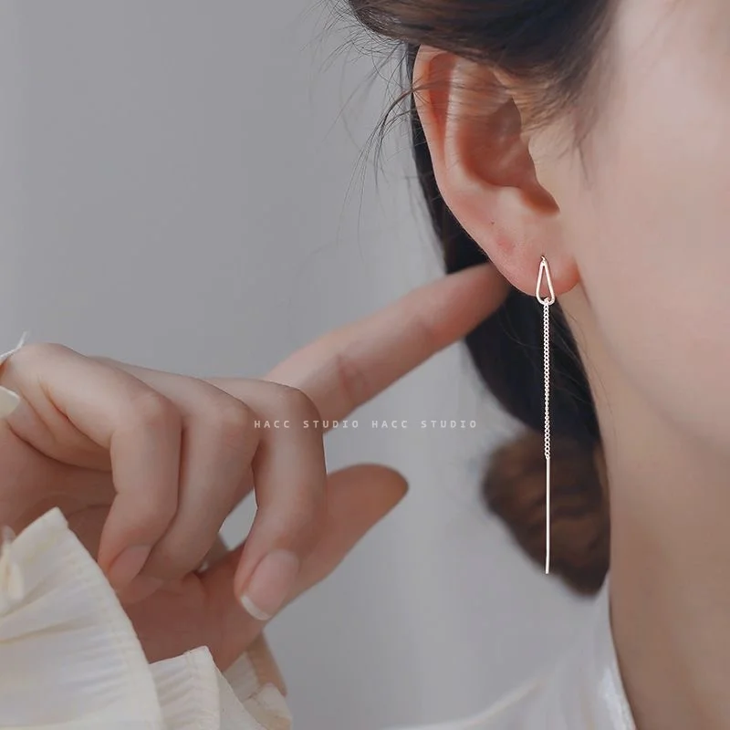 Women's long line pendant chain climbing star heart-shaped beads jewelry |