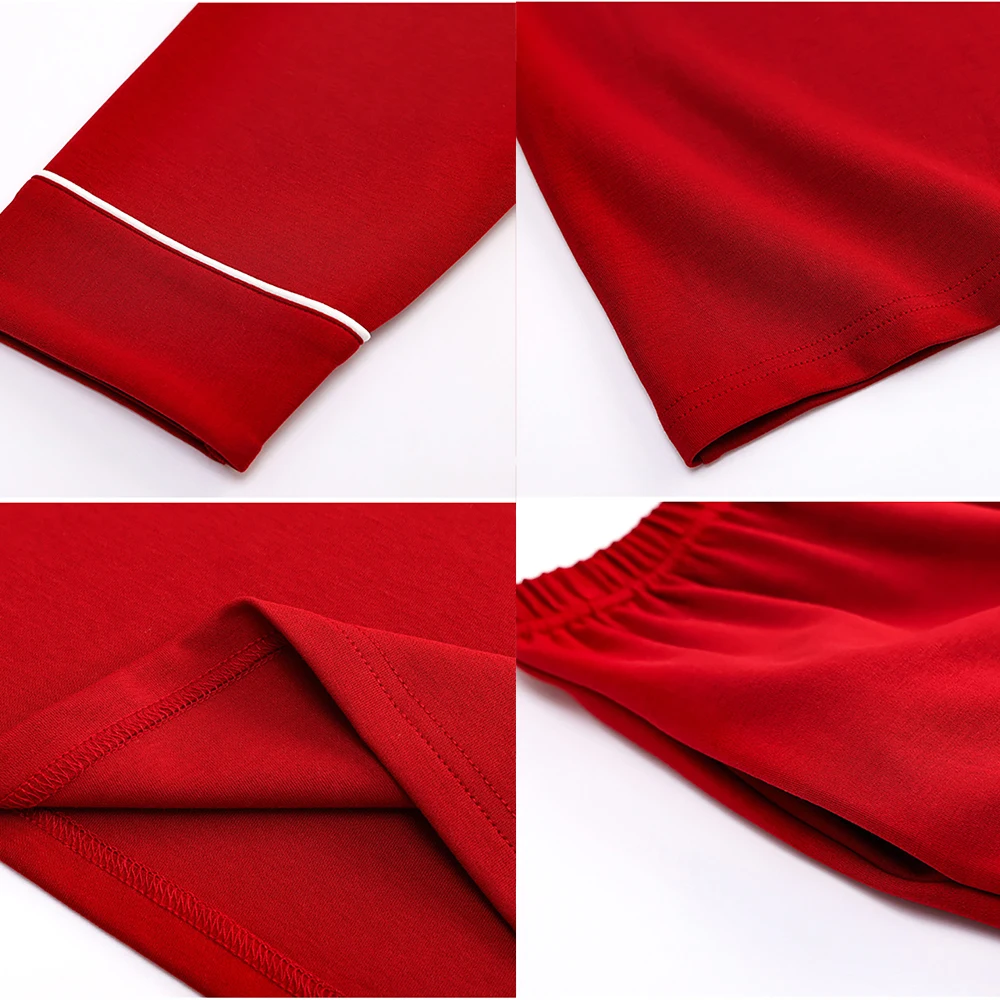 100% Cotton Solid Sleepwear Loungewear Set Woman 2 Pieces Spring Autumn 2023 Casual Women's Pajamas Korean Version pijama mujer