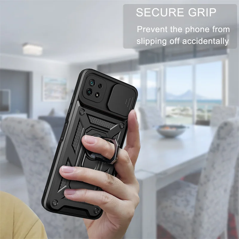 

Чехол для Samsung Galaxy A22 5G, прочный силиконовый металлический чехол-накладка с магнитным кольцом для A22S, A22 S, 22 S, 22 S, 2021, Защитные Чехлы