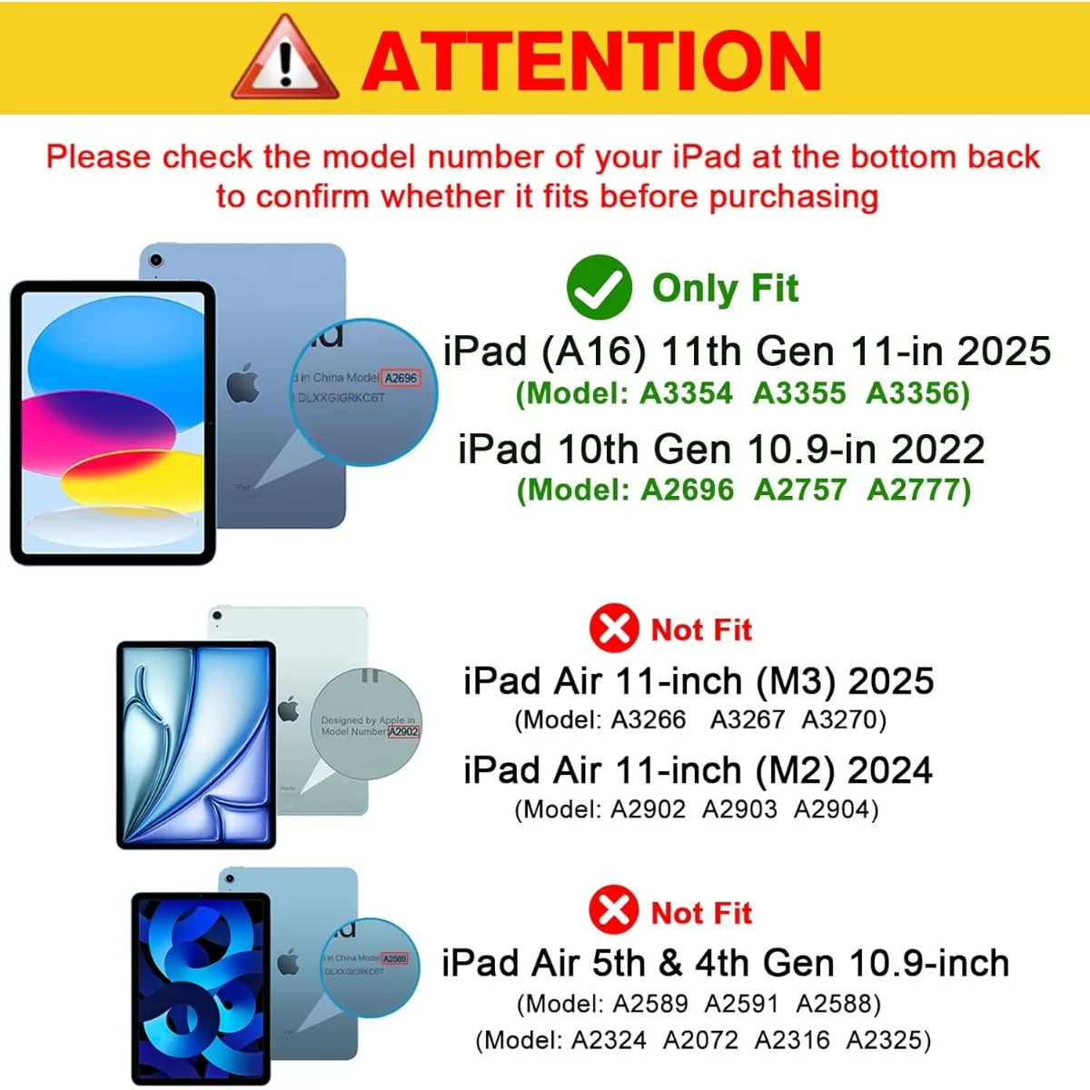 Фото Чехол для iPad (A1616) 11-го поколения, 11 дюймов, 2025/iPad 10-го поколения, 10,9 дюймов, 2022 г., поддержка Touch ID, автоматическое пробуждение/сон - темно-синий №5