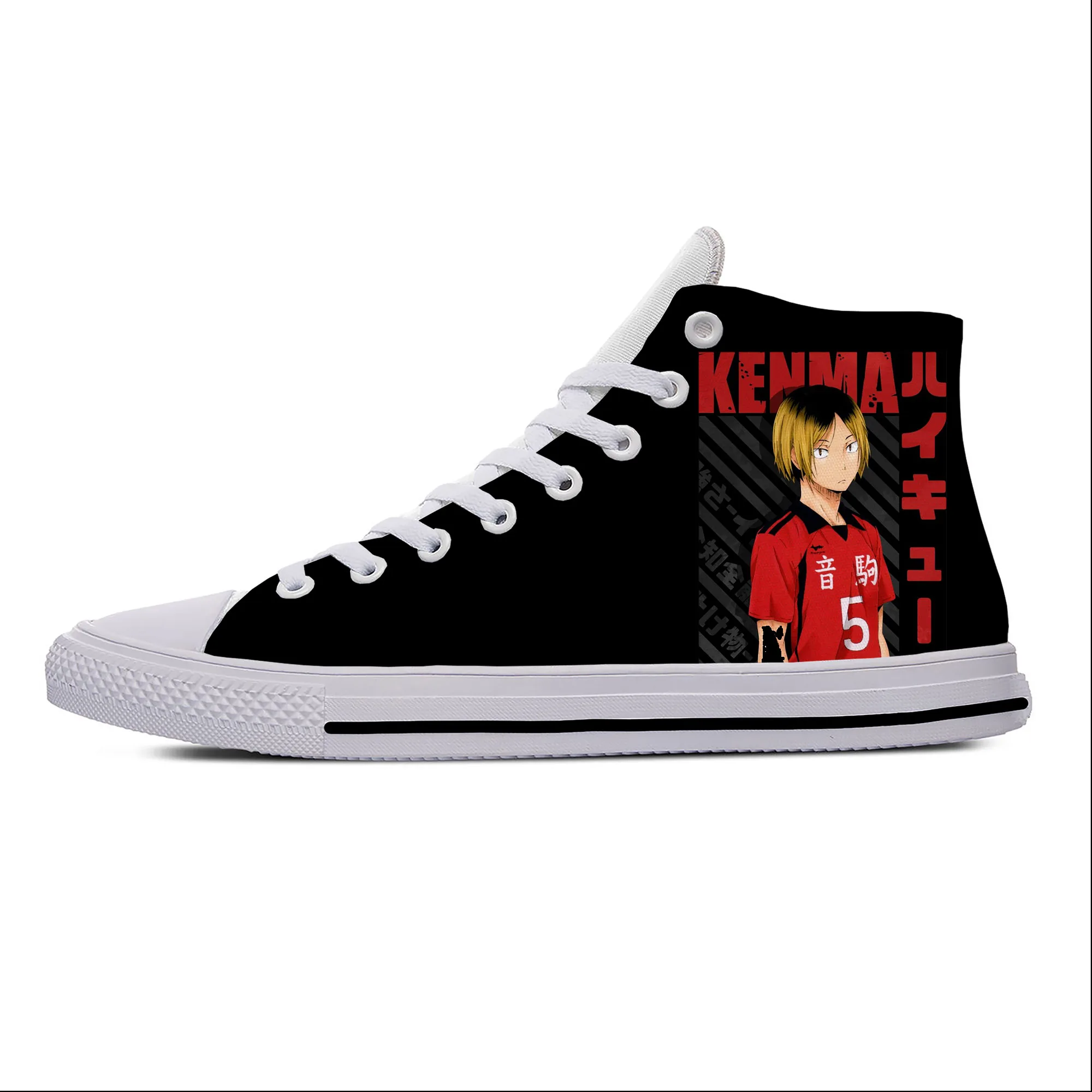 Популярные японские туфли манга Haikyuu Kozume Kenma Kuroo повседневные тканевые легкие