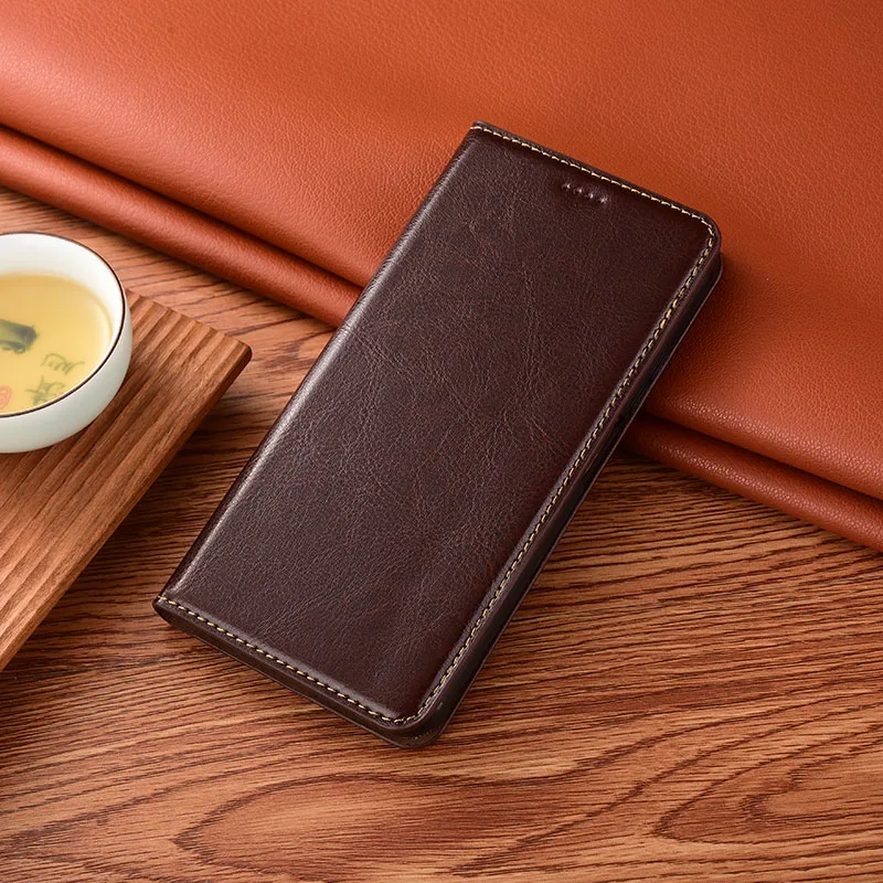 

luxury Genuine Leather Case For XiaoMi Redmi Y1 Y2 Y3 S2 GO Cases Phone Crazy Horse Magnetic Flip Cover